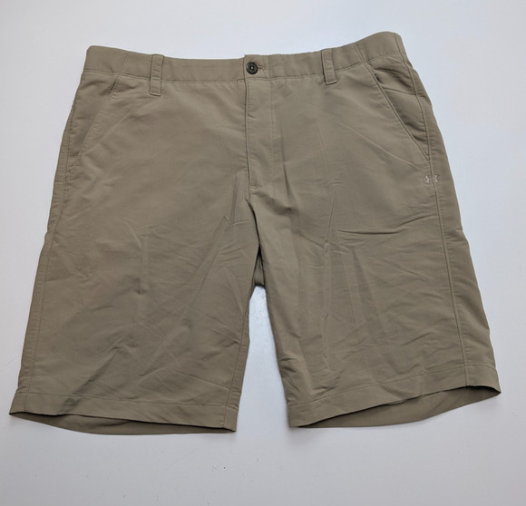 Under Armour Other - Under Armour Matchplay Shorts Men's 38 Tan Khaki Mid Rise Stretch Performance